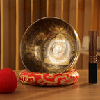 Longevity Buddha Carved Singing Bowl