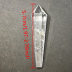 Natural White Crystal Wand Single Point Hexagonal Prism Rose Quartz Amethyst Tower Gemstones Mineral Wand Home Decor Gift