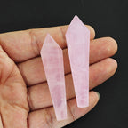 Natural White Crystal Wand Single Point Hexagonal Prism Rose Quartz Amethyst Tower Gemstones Mineral Wand Home Decor Gift