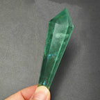 Natural White Crystal Wand Single Point Hexagonal Prism Rose Quartz Amethyst Tower Gemstones Mineral Wand Home Decor Gift
