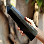 Natural Black Tourmaline Crystal Tower for Healing Energy