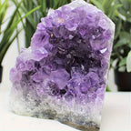 1pc Amethyst Crystal Cluster from Uruguay | Deep Purple Color Geode, Unique Specimen for Collectibles and Educational Use